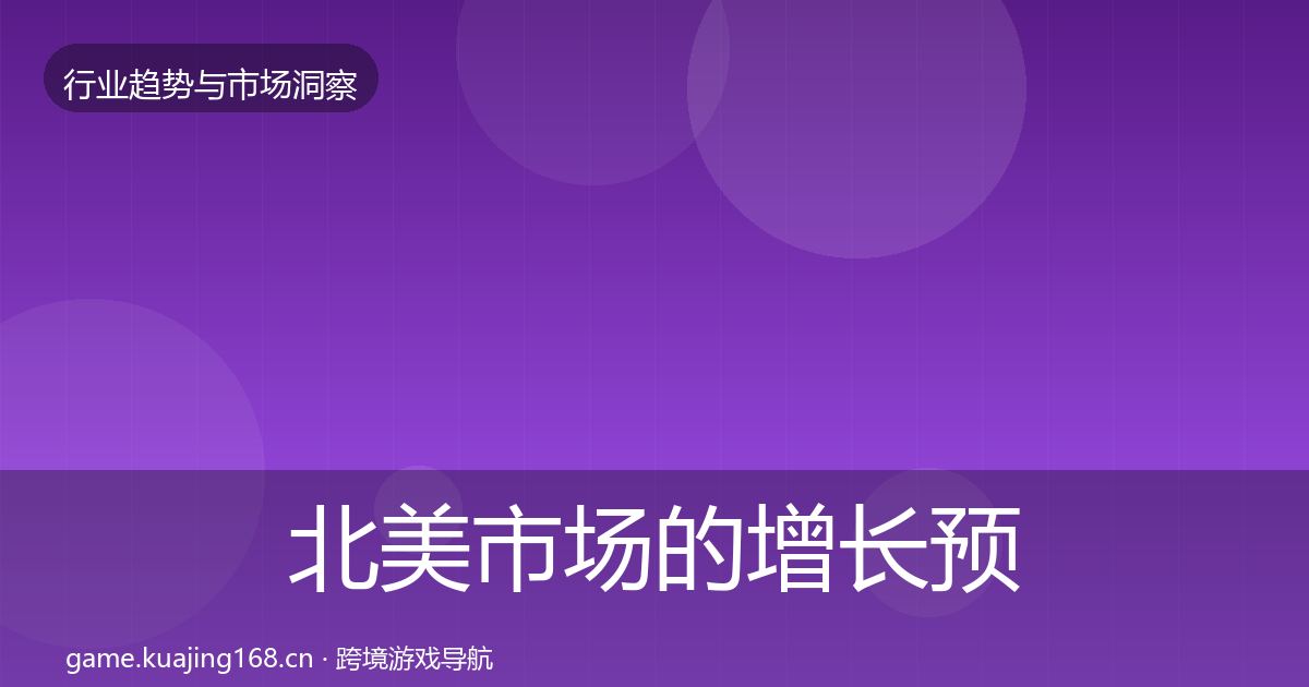 北美市场的增长预测（2027年）