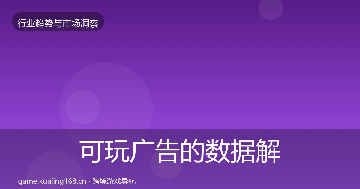 可玩广告的数据解读（2027年）