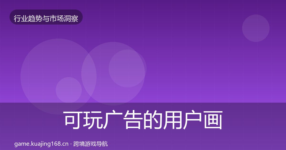 可玩广告的用户画像（2027年）