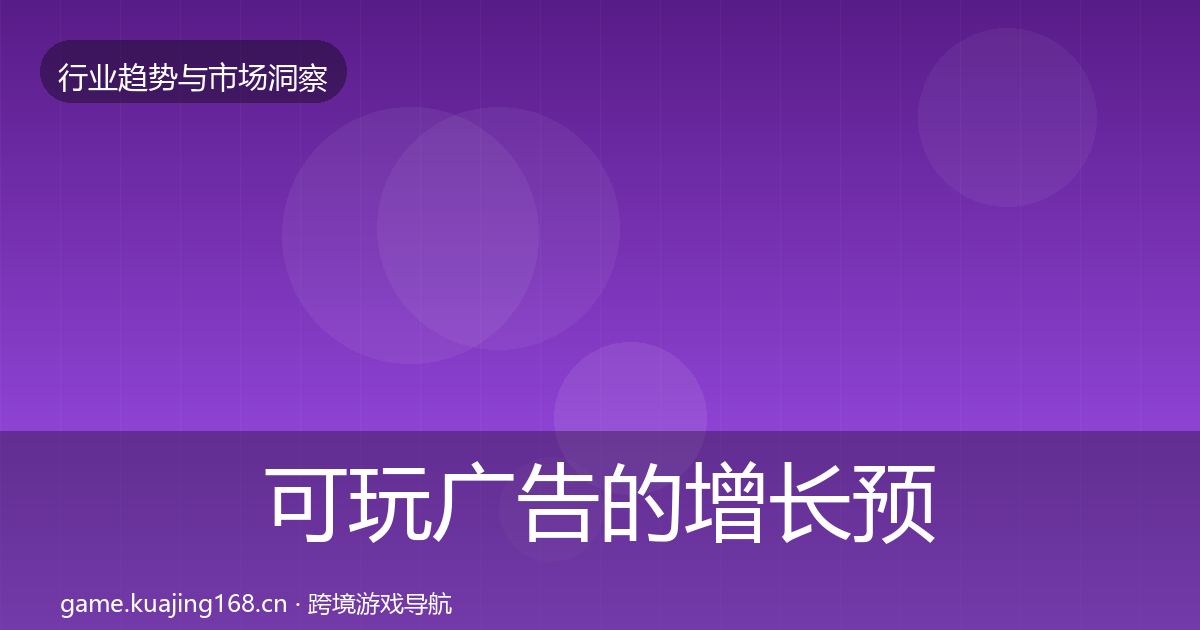 可玩广告的增长预测（2026年）