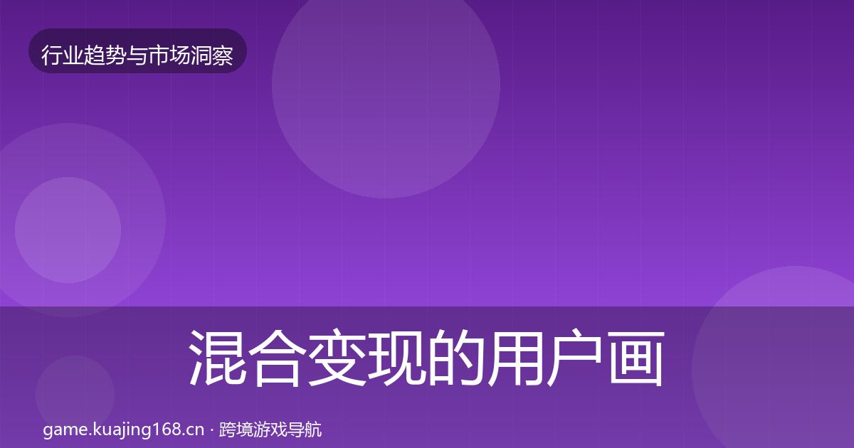 混合变现的用户画像（最新）
