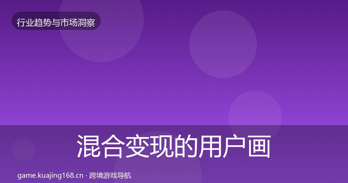 混合变现的用户画像（实用）