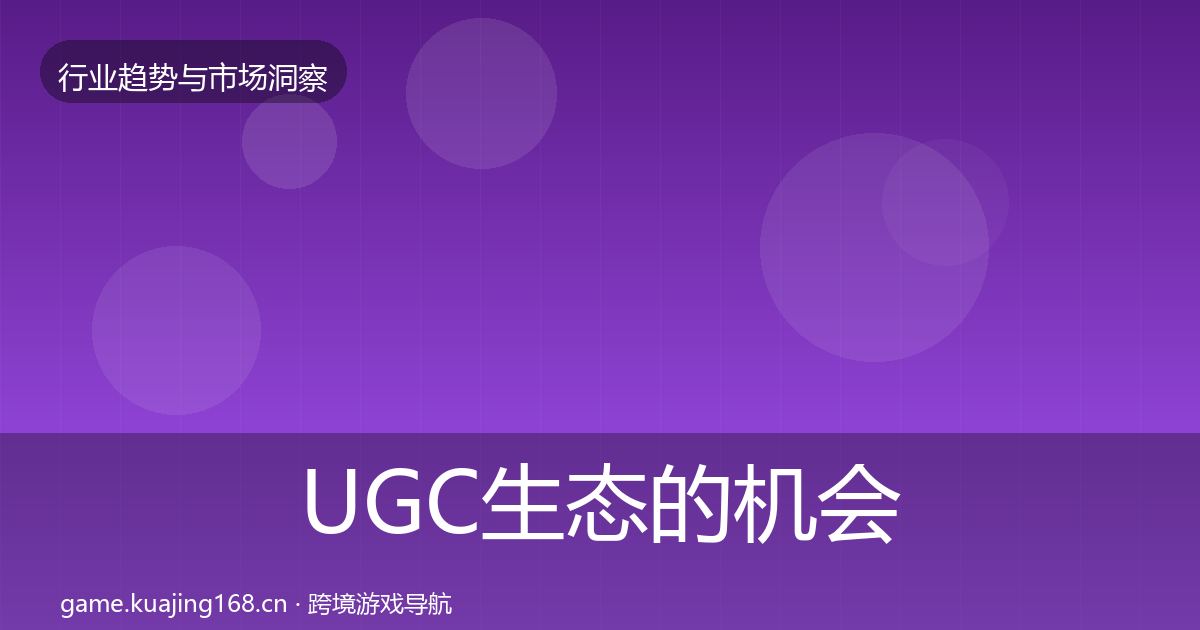UGC生态的机会分析（2027年）