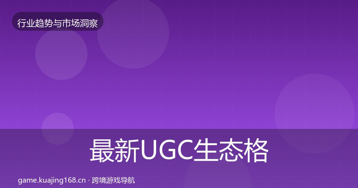 最新UGC生态格局研判