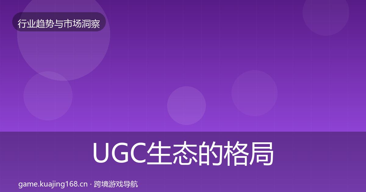 UGC生态的格局研判（一线）