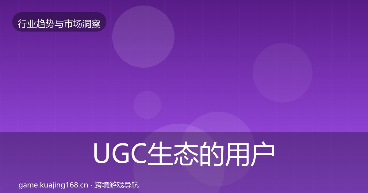 UGC生态的用户画像（深度）