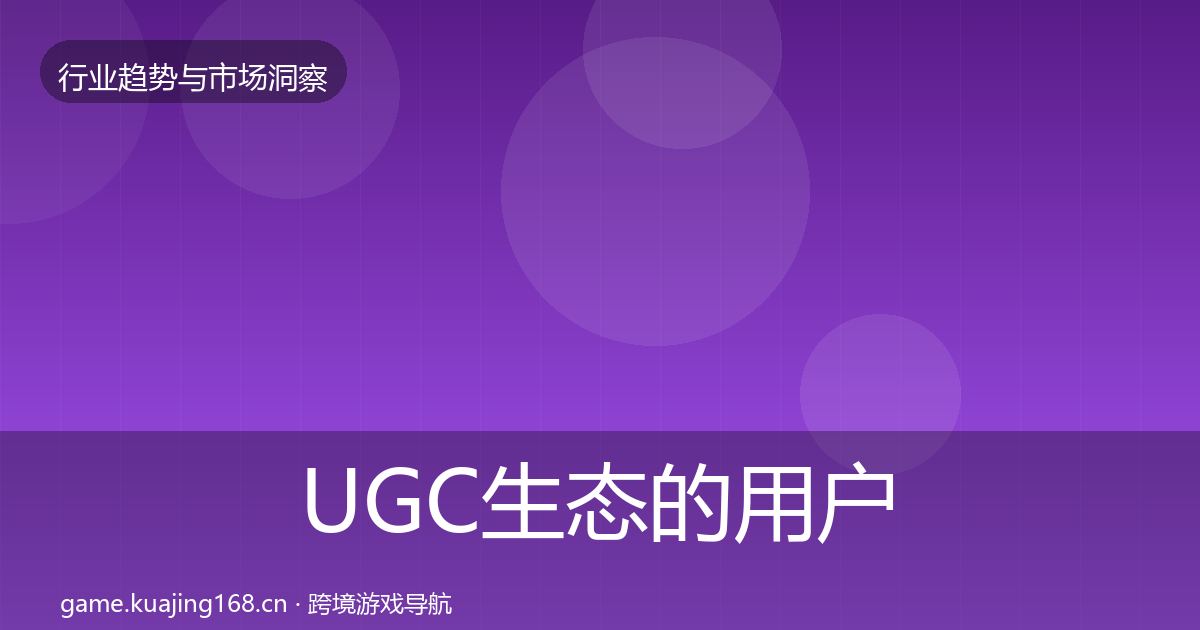 UGC生态的用户画像（官方）