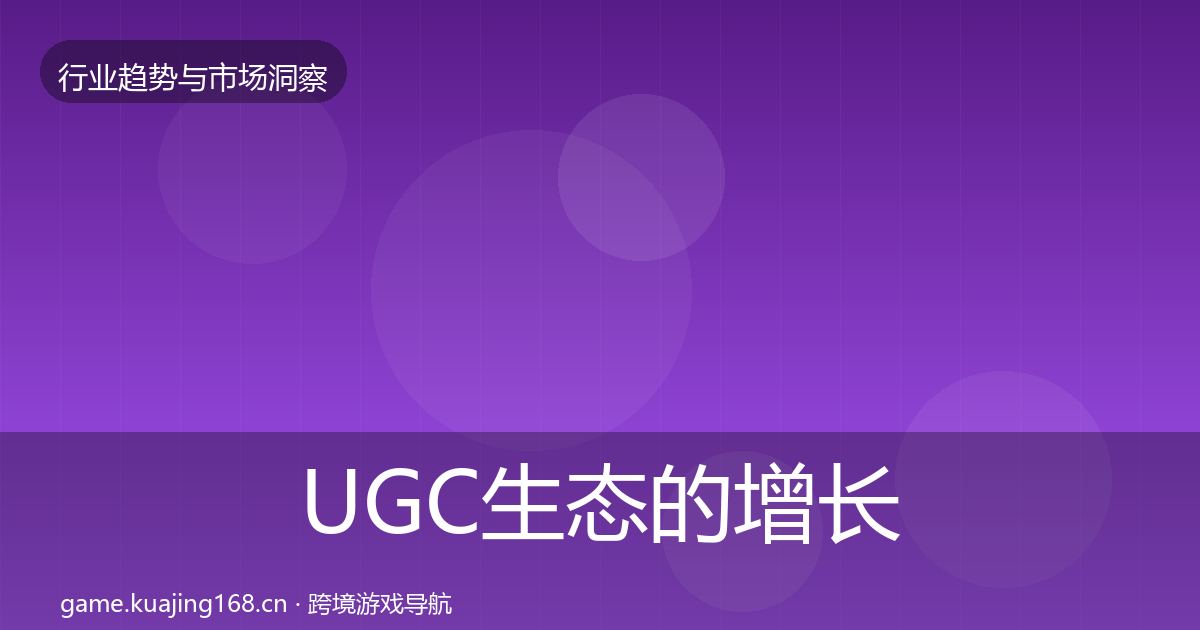 UGC生态的增长预测（实用）