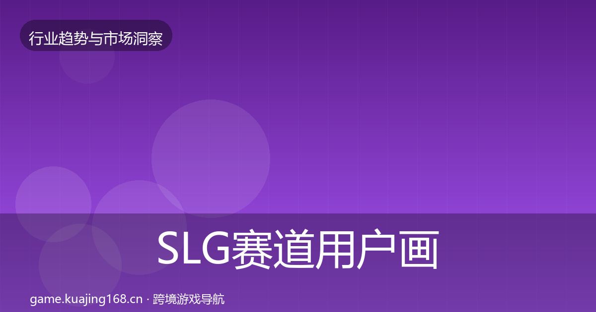 SLG赛道用户画像全指南：2026年