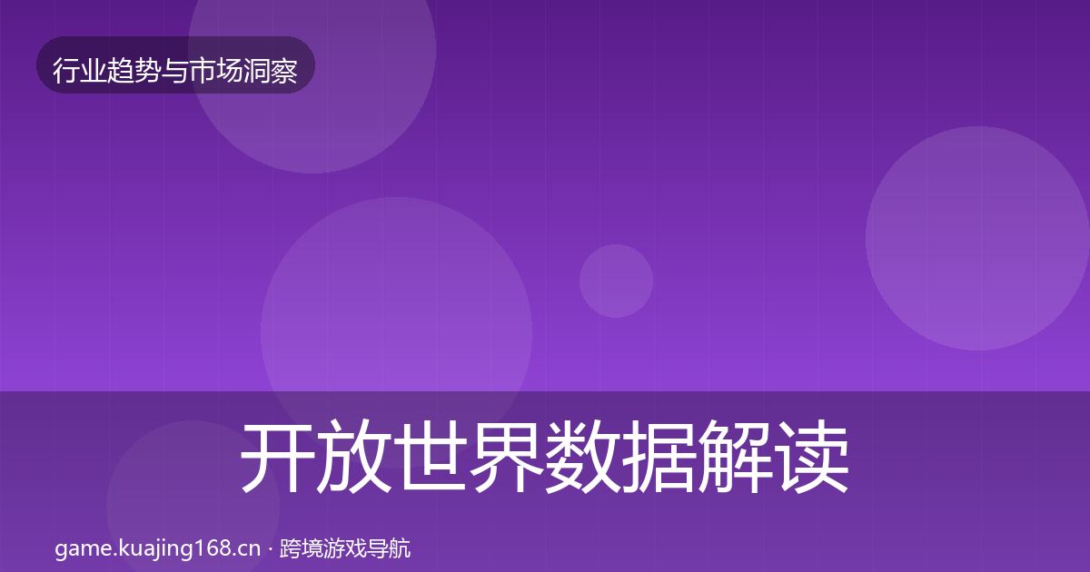 开放世界数据解读全攻略·第13篇