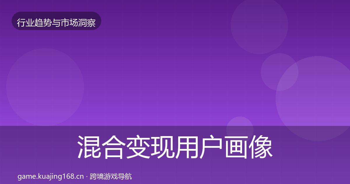 混合变现用户画像全攻略·第30篇