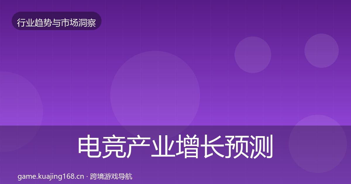 电竞产业增长预测实践指南·第33篇