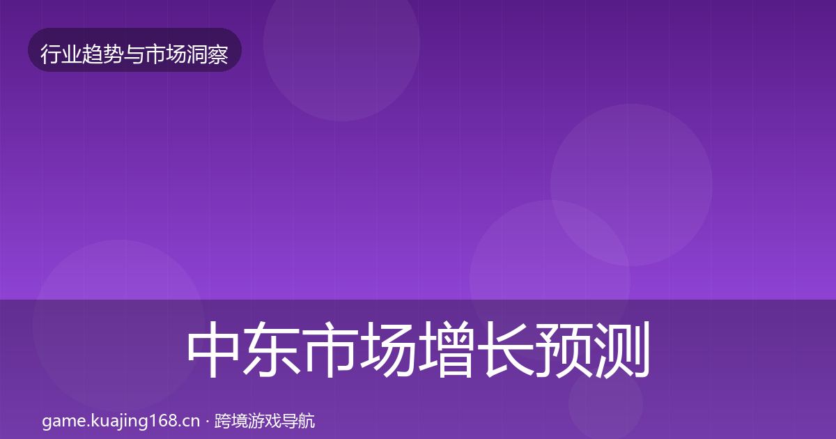中东市场增长预测入门到进阶·第33篇