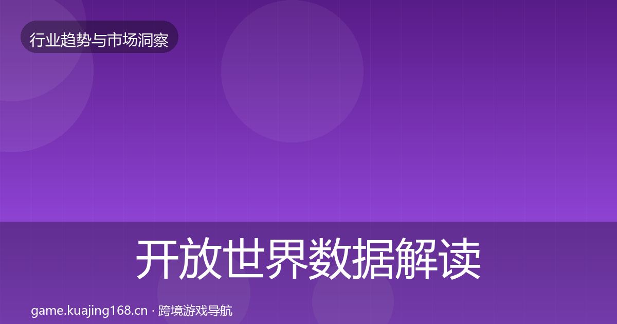 开放世界数据解读全攻略·第53篇