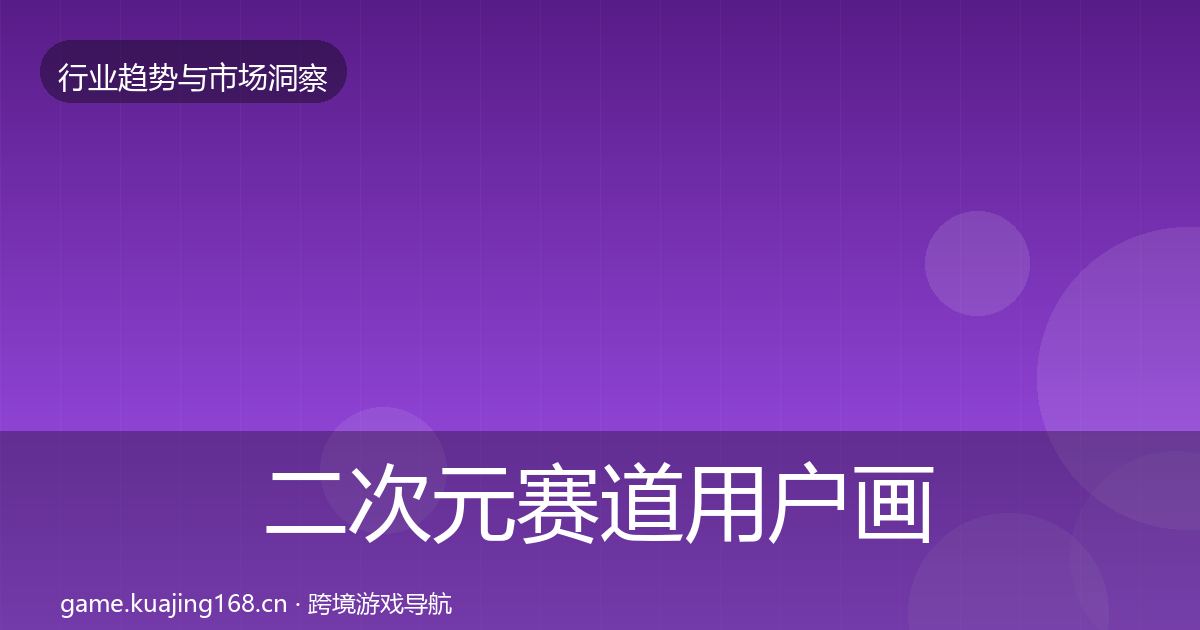 二次元赛道用户画像实践指南·第67篇