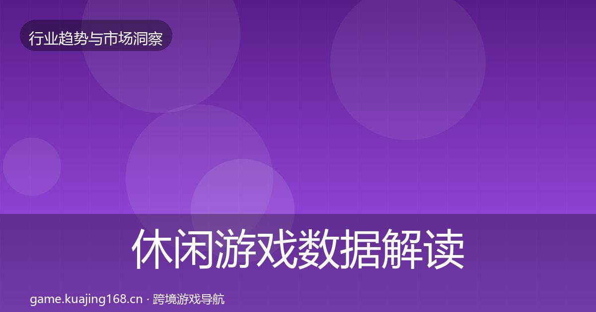 休闲游戏机会分析要点梳理·第218篇