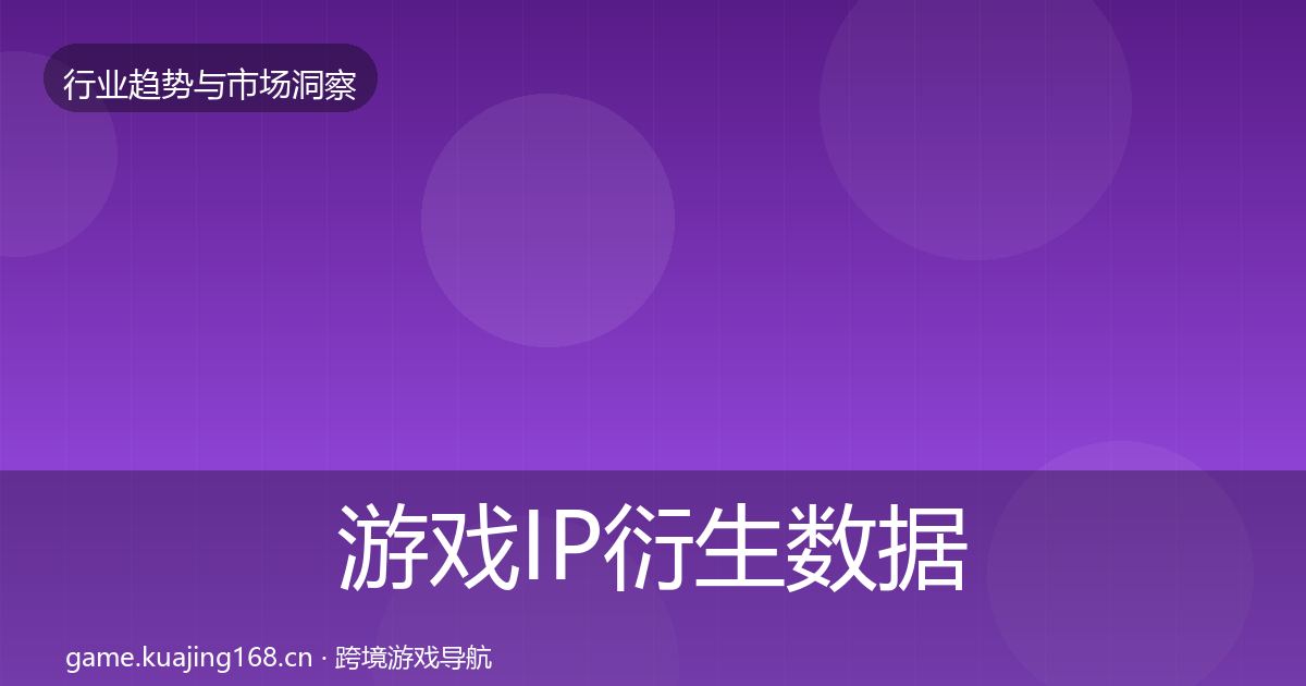 游戏IP衍生机会分析要点梳理·第220篇