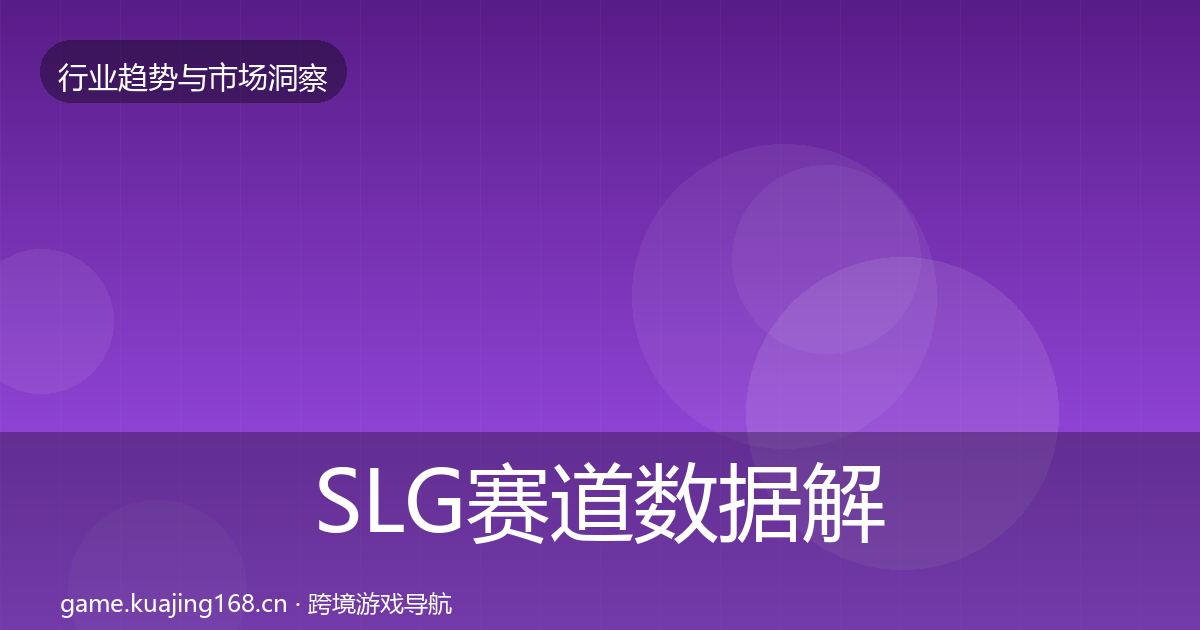 SLG赛道机会分析入门到进阶·第220篇