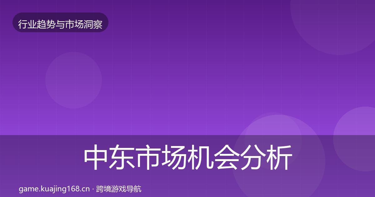 中东市场格局研判入门到进阶·第223篇