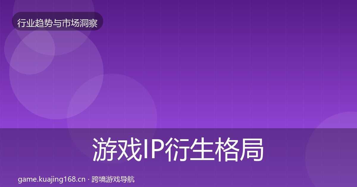 游戏IP衍生用户画像要点梳理·第230篇