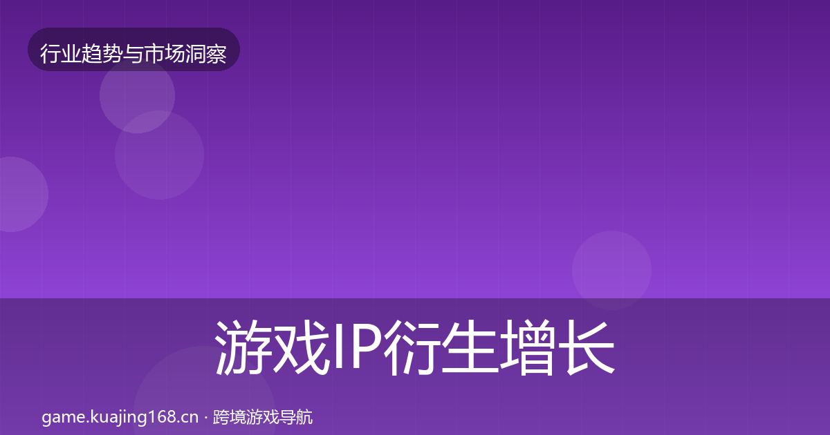 游戏IP衍生投资风向要点梳理·第240篇
