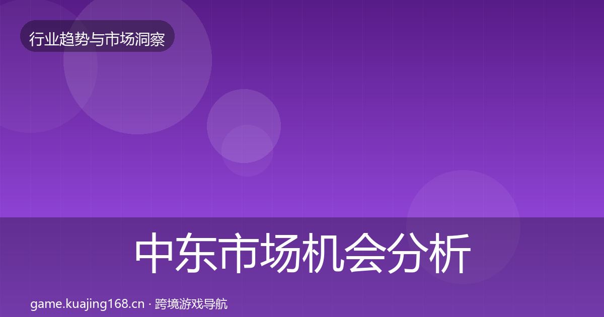 中东市场格局研判入门到进阶·第263篇