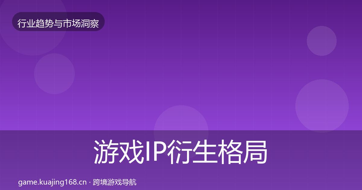 游戏IP衍生用户画像要点梳理·第270篇