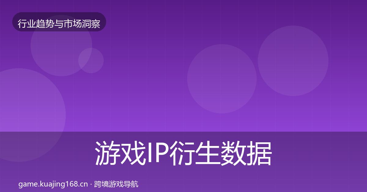 游戏IP衍生机会分析要点梳理·第300篇