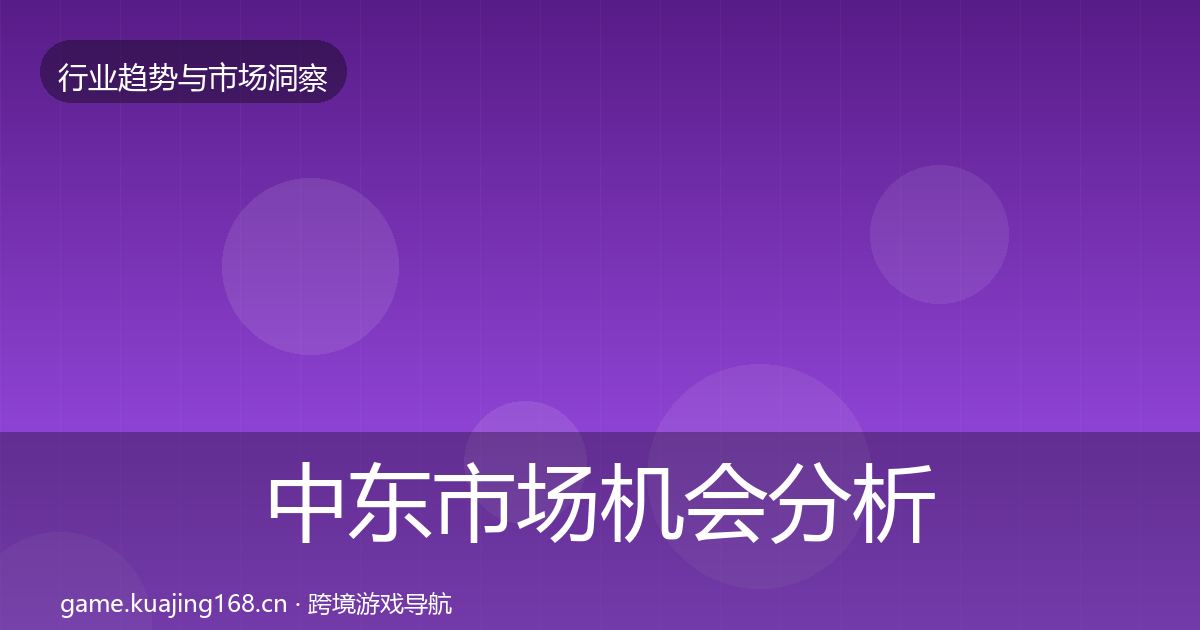 中东市场格局研判入门到进阶·第303篇