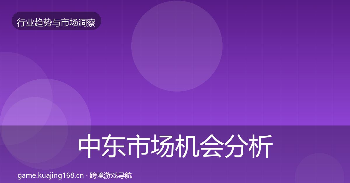 中东市场机会分析入门到进阶·第338篇