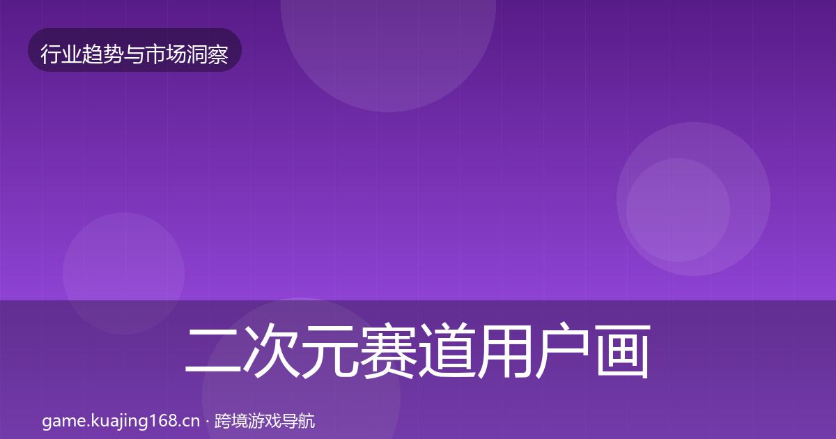 二次元赛道用户画像实践指南·第347篇