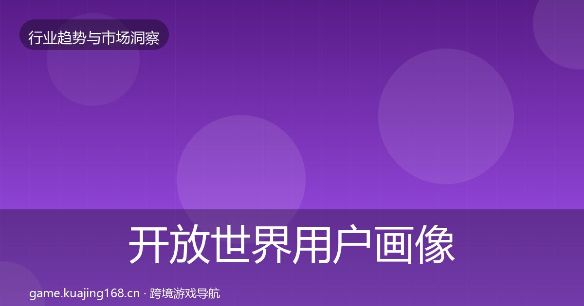 开放世界用户画像全攻略·第348篇
