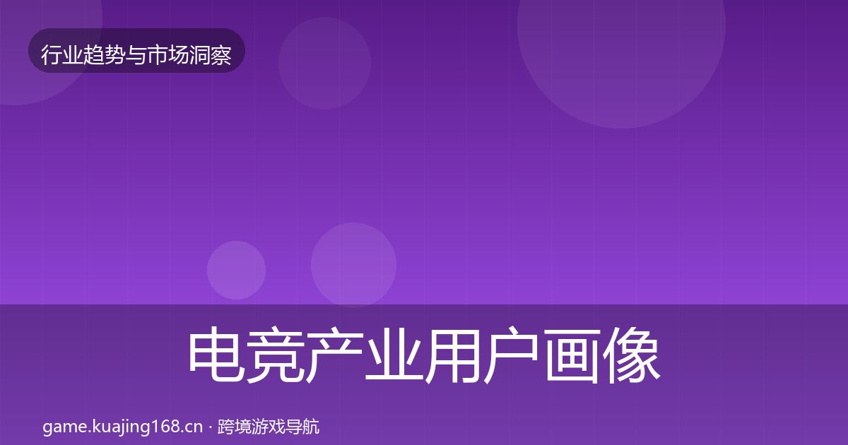 电竞产业用户画像实践指南·第348篇