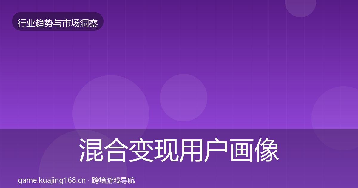 混合变现用户画像全攻略·第350篇