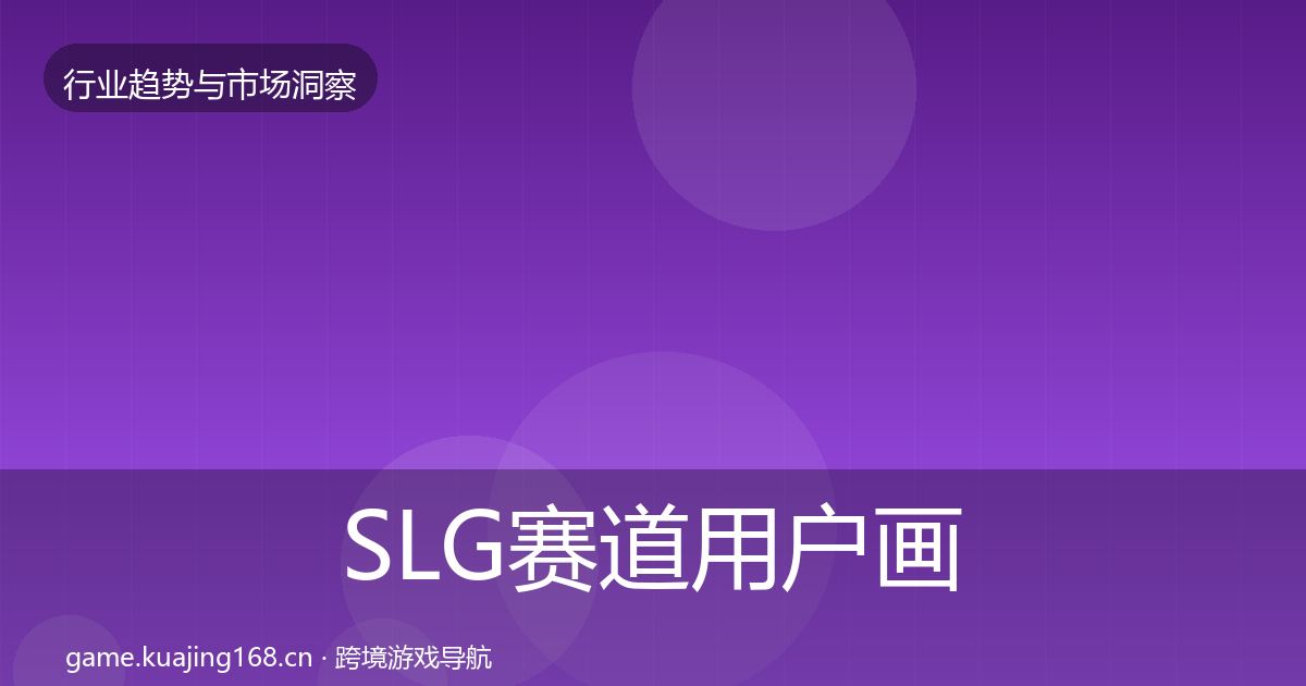 SLG赛道用户画像入门到进阶·第350篇