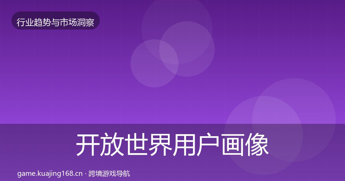 开放世界用户画像全攻略·第388篇