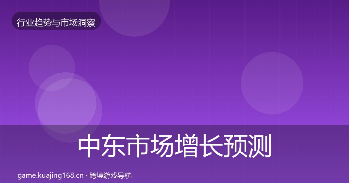 中东市场增长预测入门到进阶·第393篇