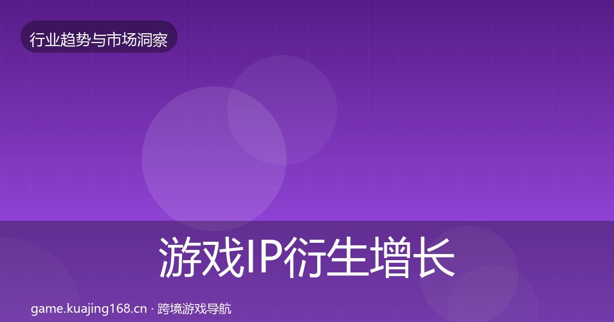 游戏IP衍生增长预测要点梳理·第395篇