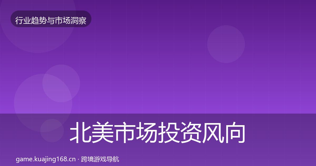 北美市场投资风向实践指南·第399篇