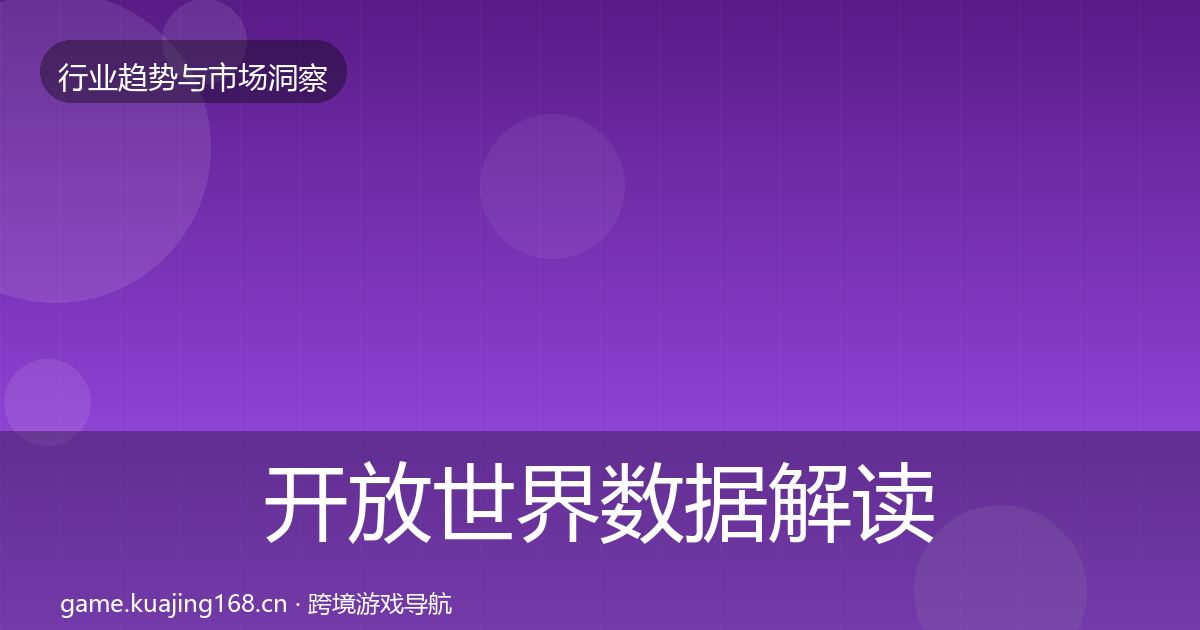 开放世界数据解读全攻略·第413篇