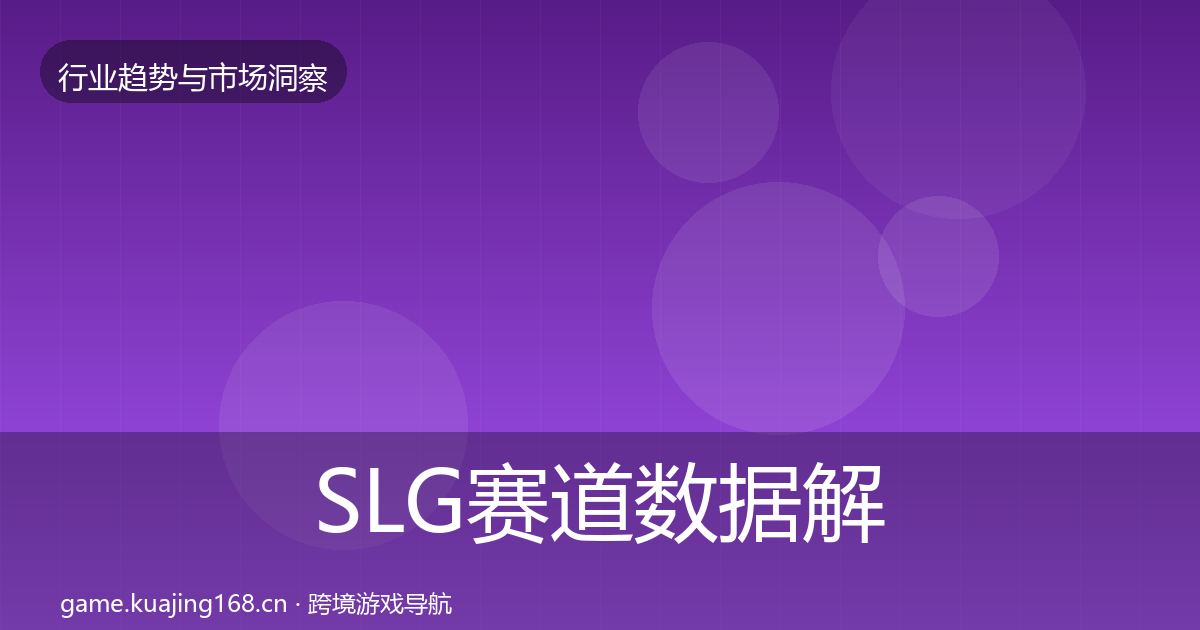 SLG赛道数据解读入门到进阶·第415篇