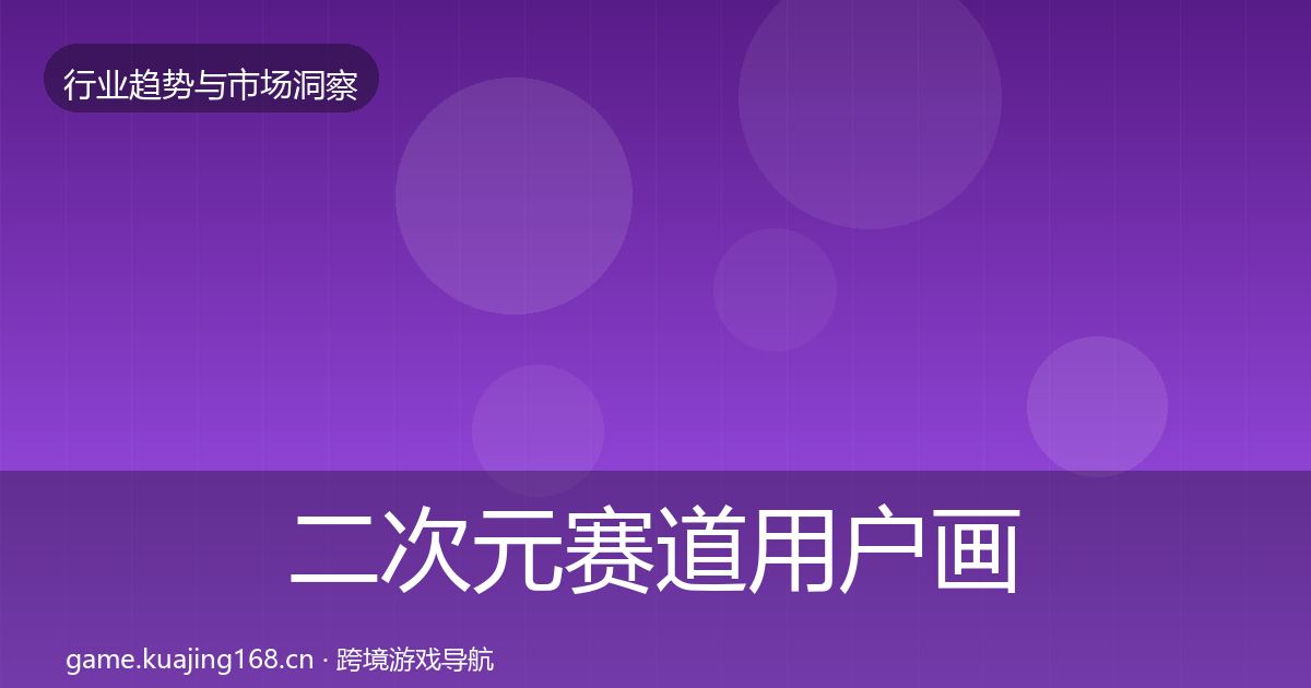 二次元赛道用户画像实践指南·第427篇