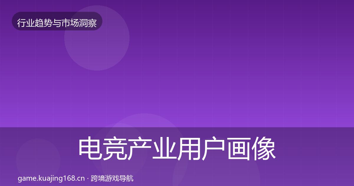电竞产业用户画像实践指南·第428篇