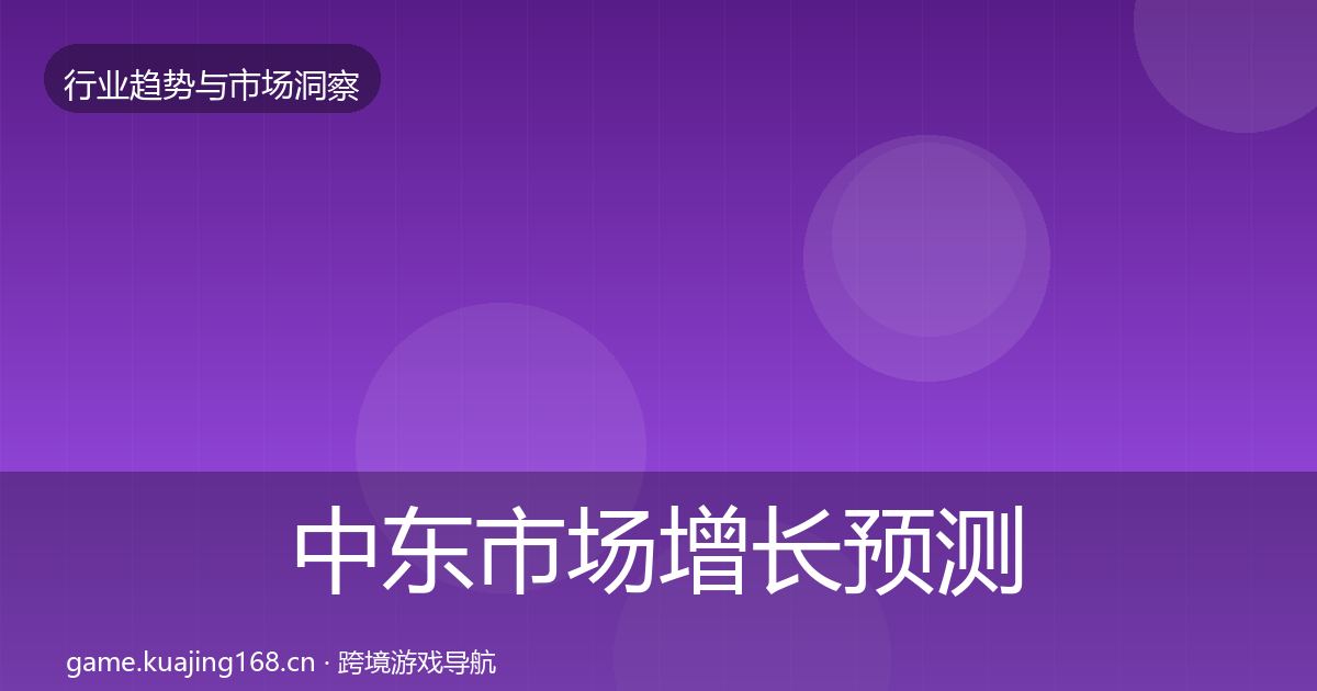 中东市场增长预测入门到进阶·第433篇