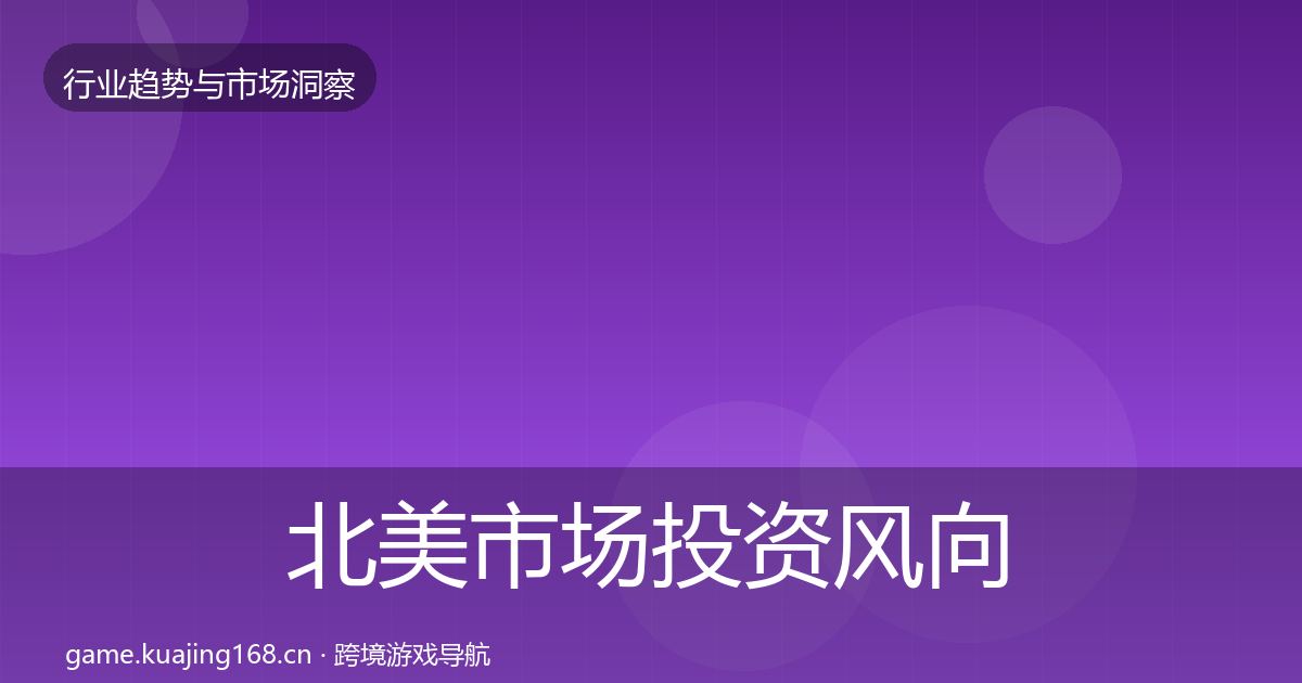 北美市场投资风向实践指南·第439篇