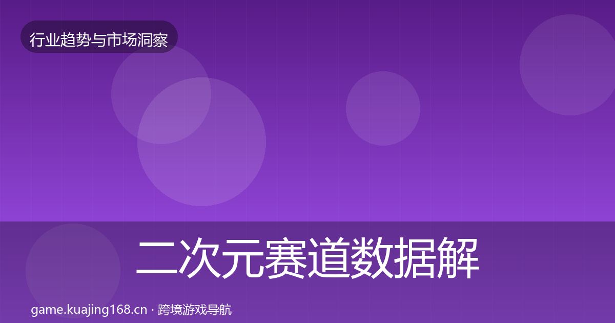 二次元赛道数据解读实践指南·第572篇