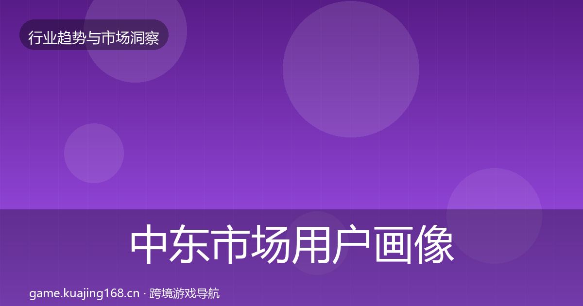 中东市场用户画像入门到进阶·第588篇