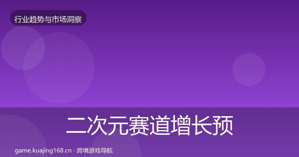二次元赛道增长预测实践指南·第592篇