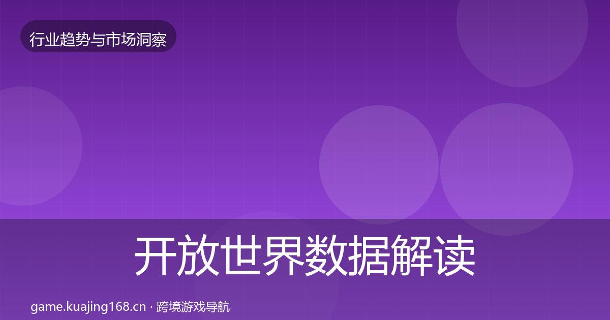 开放世界数据解读全攻略·第613篇