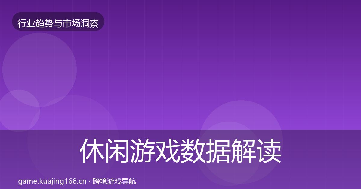 休闲游戏数据解读要点梳理·第613篇